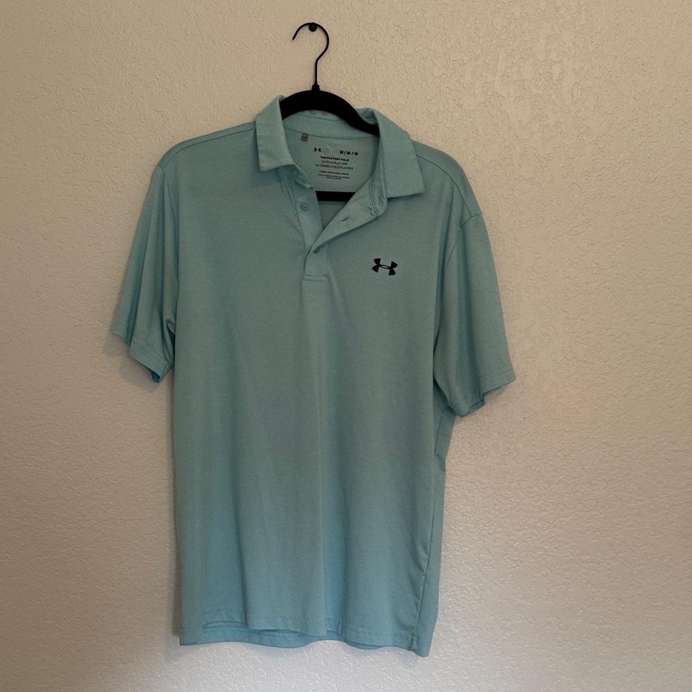 Under Armour Men's Sky Blue Polo Shirt